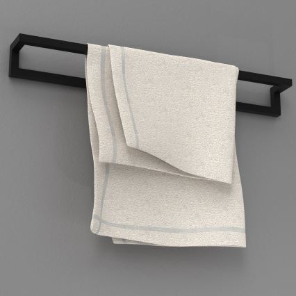 Zidni držač za ručnike 7x60 cm crna
