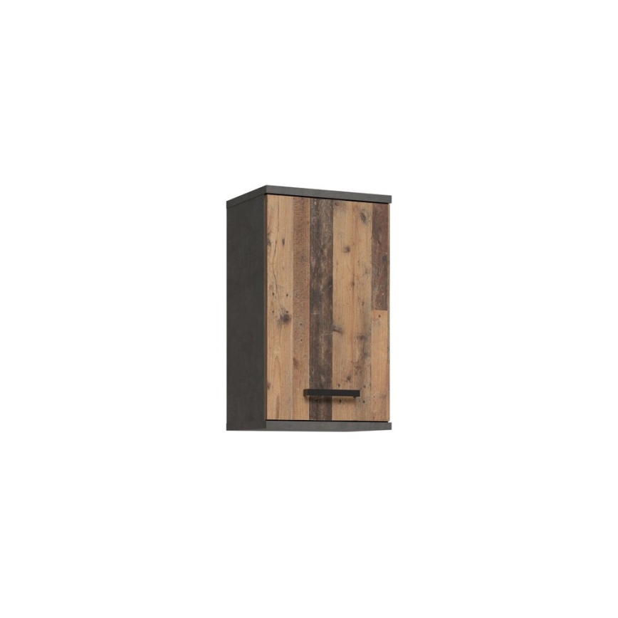 Zidni kupaonski ormarić VENOM antracitni/smeđi