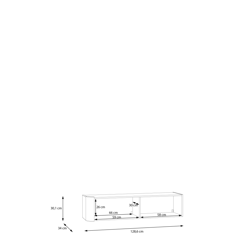 Zidni ormarić INAR bež