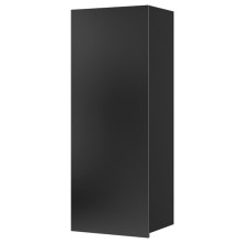 Zidni ormarić PAVO 117x45 cm sjajna crna/mat crna