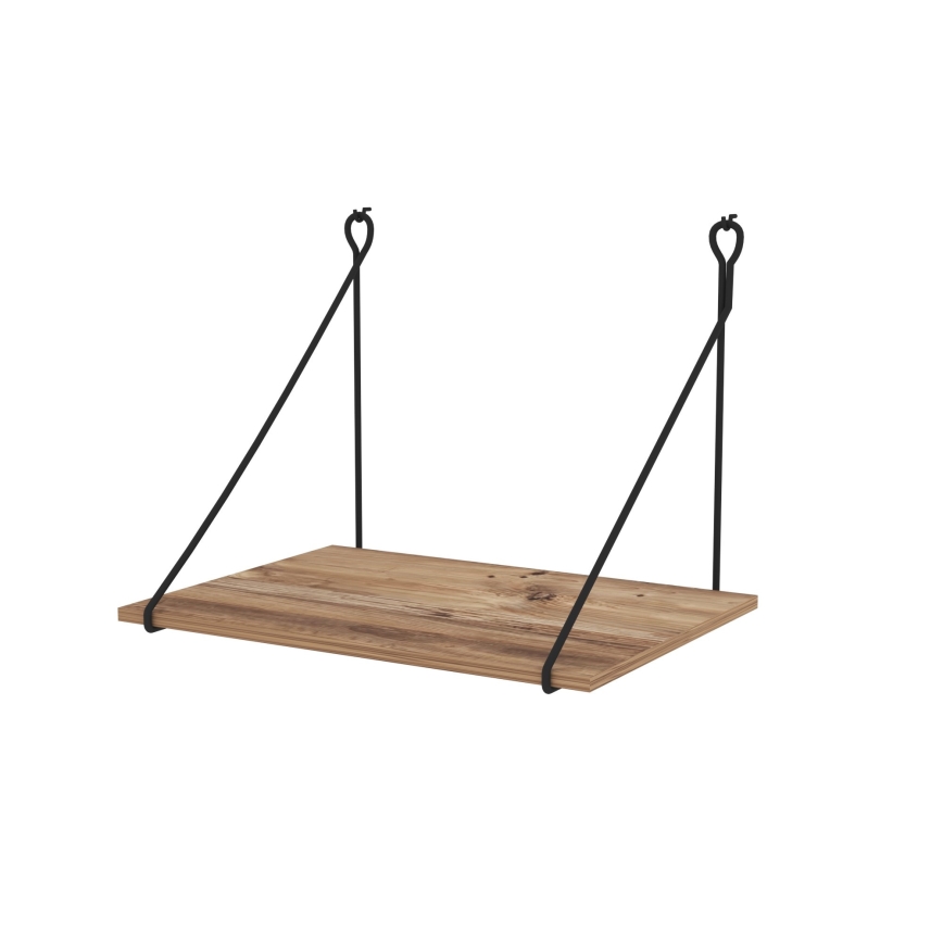 Zidni radni stol TUNA 50x70 cm smeđa/crna