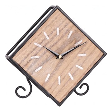 Zidni sat 1xAA 21,5x22 cm bež/crna