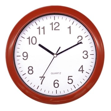 Zidni sat 1xAA crvena