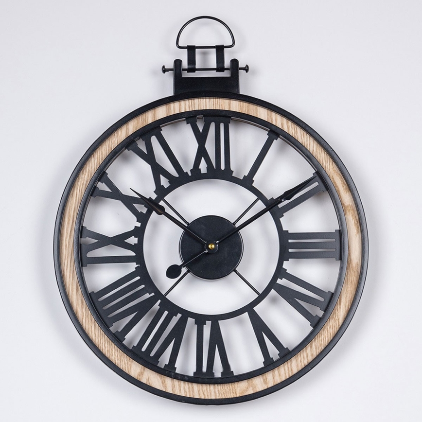 Zidni sat 1xAA promjer 40 cm crna/krem