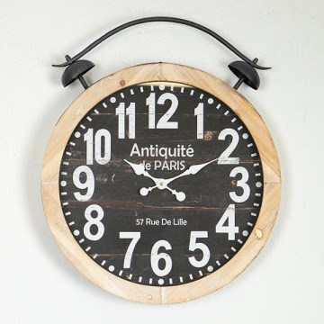 Zidni sat 1xAA promjer 50 cm bež/crna