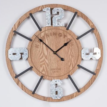 Zidni sat 1xAA promjer 60 cm bež