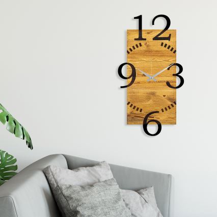 Zidni sat 41x74 cm 1xAA drvo/metal