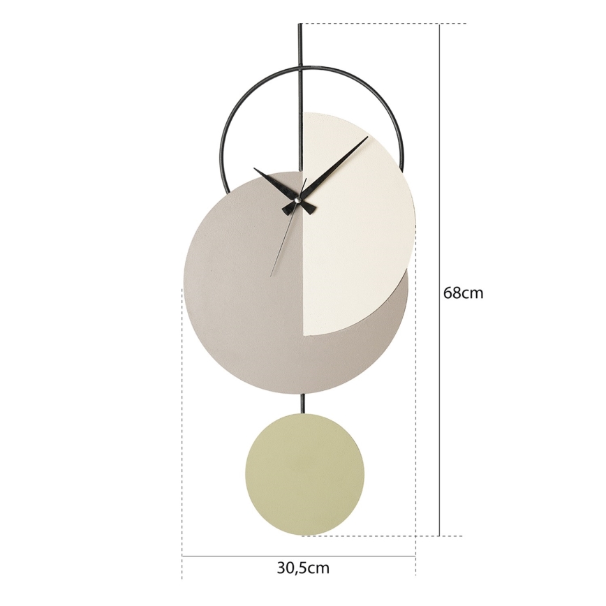 Zidni sat 68x30,5 cm 1xAA