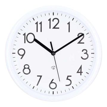 Zidni sat pr. 22 cm 1xAA bijela