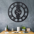 Zidni sat promjera 70 cm, 1xAA, crne boje