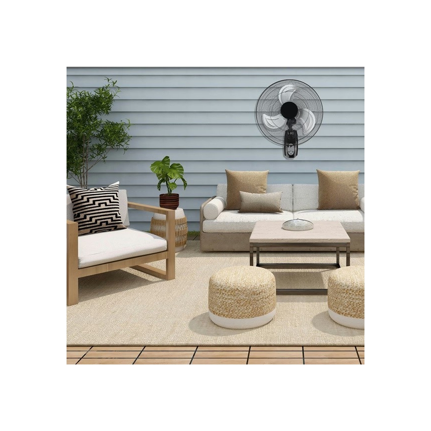 Zidni ventilator 90W/230V, promjer 50 cm, crne boje