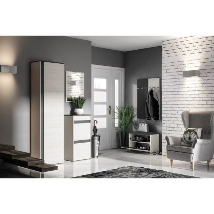 Zidni vješalica CALLA 102x34 cm bijela