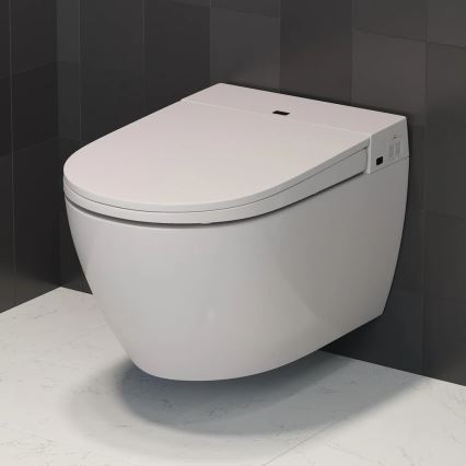 Zidni WC s bideom TISVILDELEJE 1600W/230V + WC sjedalo SoftClose + tipka za ispiranje SIGMA + podžbukni modul + izolacijska podloga + daljinski upravljač