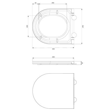 Viseća WC školjka OTTAWA + WC sjedalo SoftClose OTTAWA + tipka za ispiranje SIGMA + podžbukni modul + izolacijska podloga