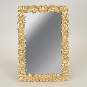 Zidno ogledalo 31,3x21 cm zlatna