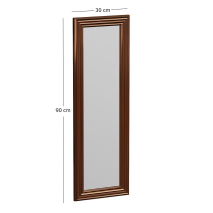 Zidno ogledalo BOSS 90x30 cm brončano