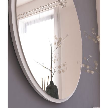 Zidno ogledalo OZZE promjer 60 cm bijela
