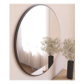 Zidno ogledalo OZZE promjera 60 cm crne boje