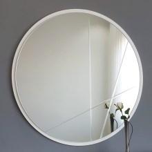 Zidno ogledalo pr. 60 cm srebrna