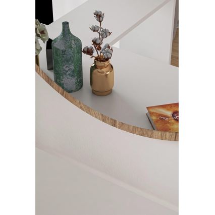 Zidno ogledalo promjera 45 cm, orah