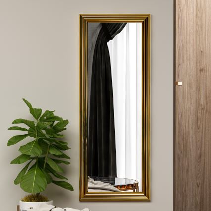 Zidno ogledalo SMOOTH 105x40 cm zlatna