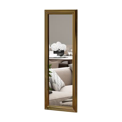 Zidno ogledalo SMOOTH 105x40 cm zlatna