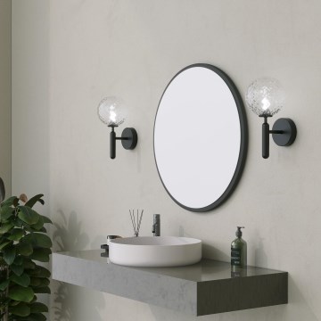 Zidno ogledalo YUVARLAK promjera 60 cm crno