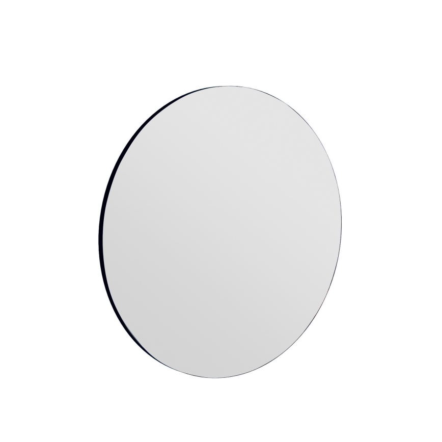 Zidno ogledalo ZEOS promjer 70 cm crna