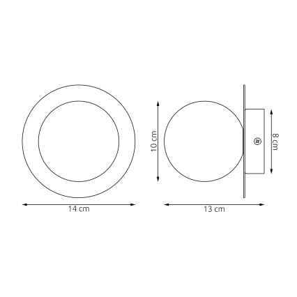 Zidno svjetlo AMERICANA 1xG9/8W/230V bež