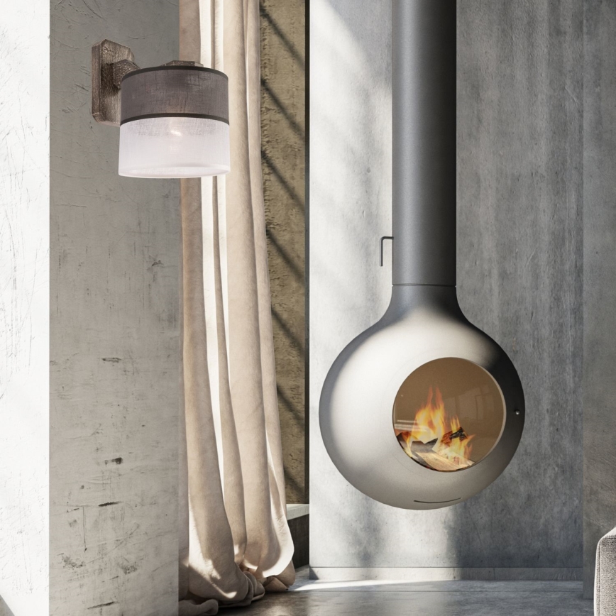 Zidna svjetiljka ANDREA 1xE27/60W/230V bukva