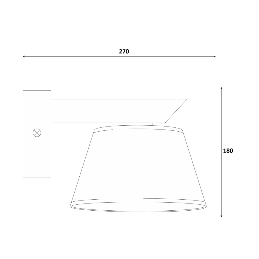 Zidna svjetiljka ANTONIO 1xE14/40W/230V bukva