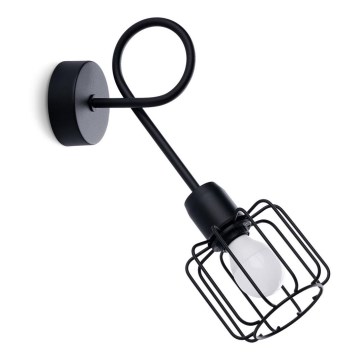 Zidno svjetlo BELUCI 1xE14/40W/230V crna