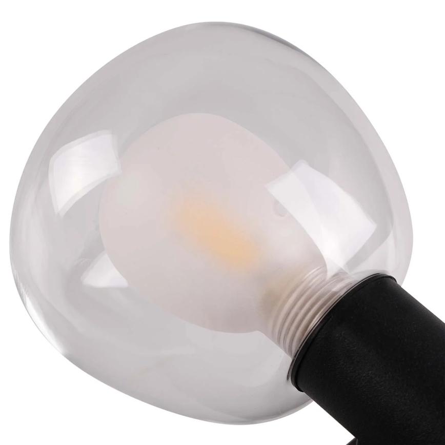 Zidno svjetlo za kupaonicu POLA 2xG9/5W/230V IP44 crno/prozirno