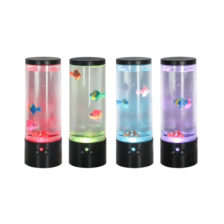 Zuma Line - LED RGB Prigušiva stolna lampa LED/1W/5V/3xAA + daljinski upravljač