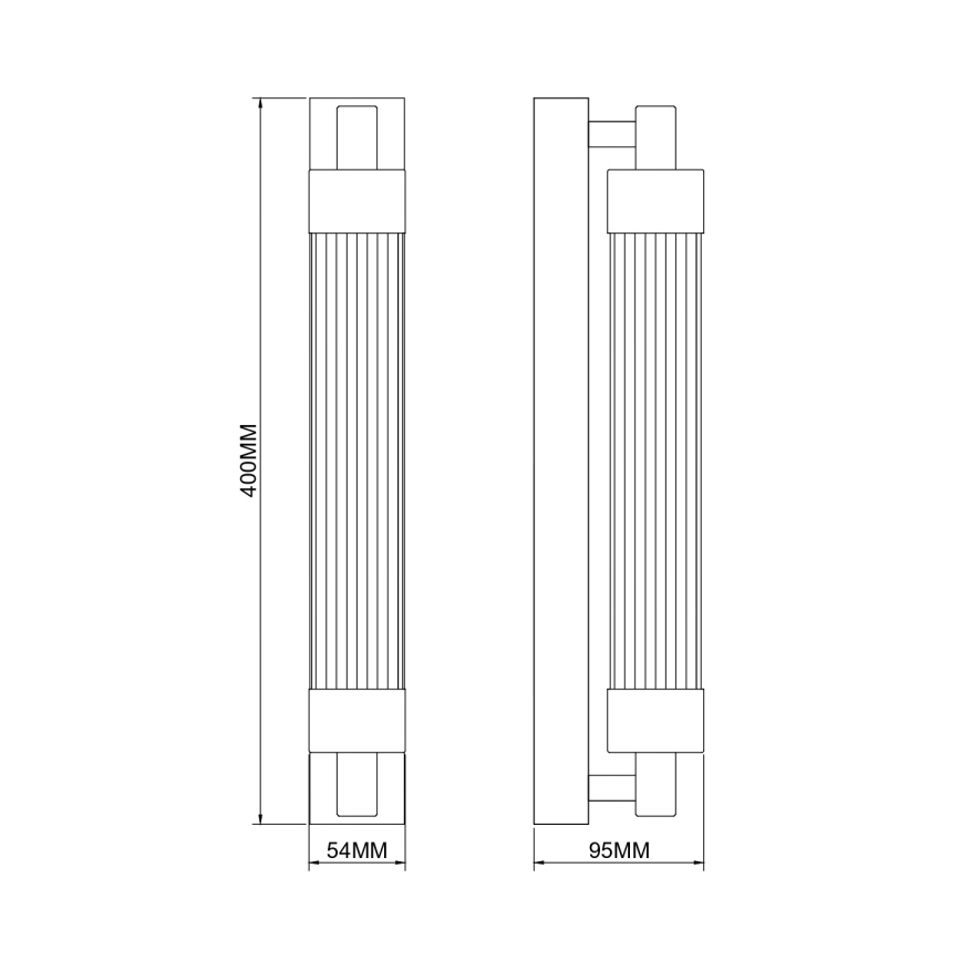 Zuma Line - LED zidna svjetiljka LED/8W/230V crna