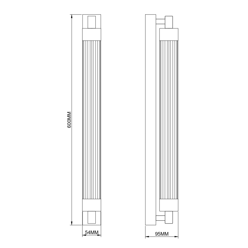 Zuma Line - LED zidna svjetiljka LED/14W/230V crna