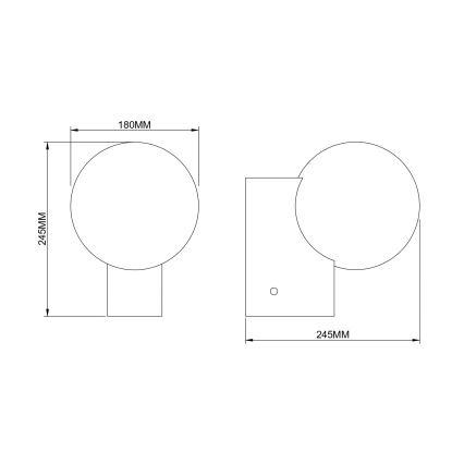 Zuma Line - Zidna svjetiljka 1xE27/25W/230V zlatna