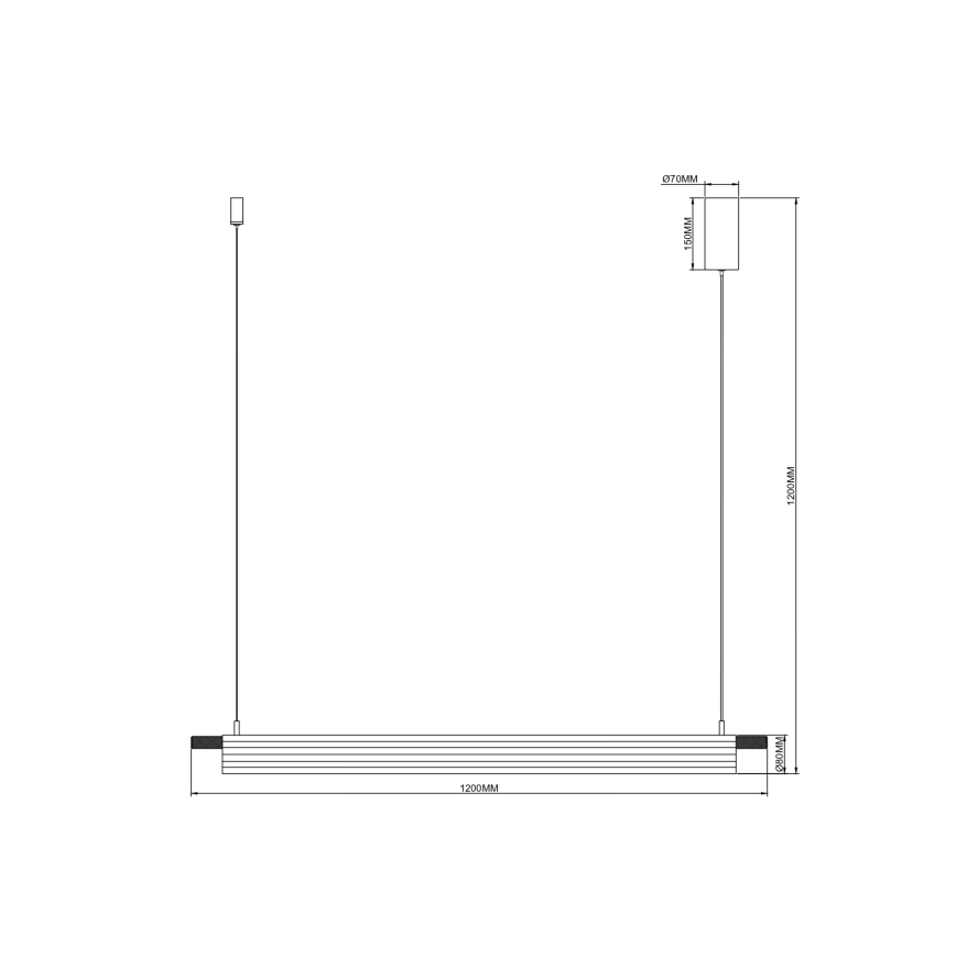 Zuma Line - LED luster na sajli LED/14W/230V zlatni
