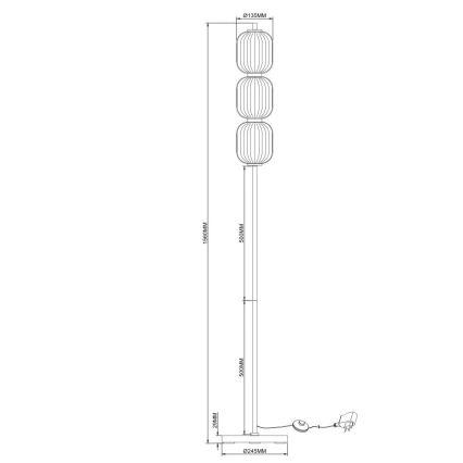Zuma Line - LED podna svjetiljka LED/20W/230V zlatna