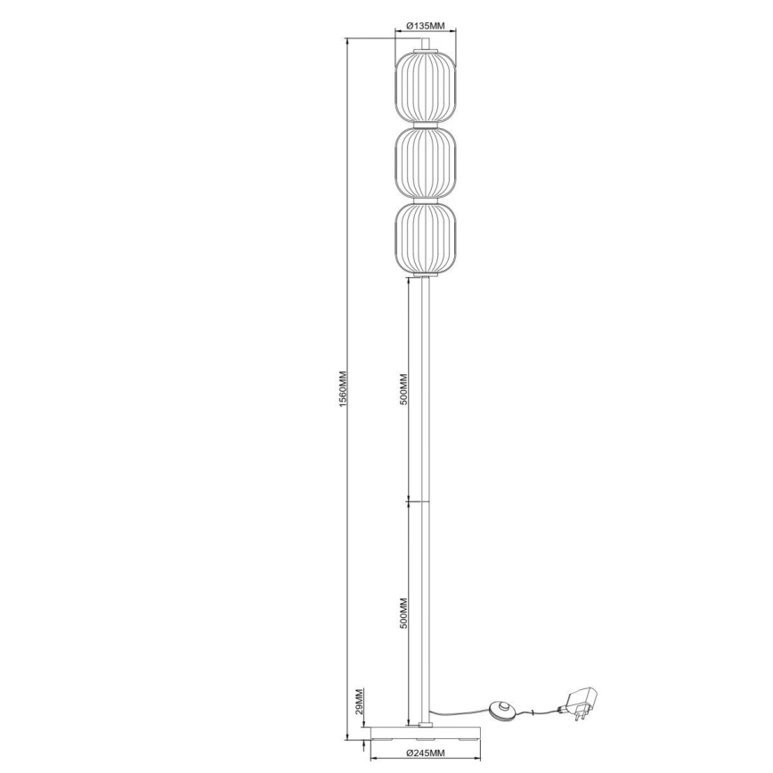 Zuma Line - LED podna svjetiljka LED/20W/230V zlatna