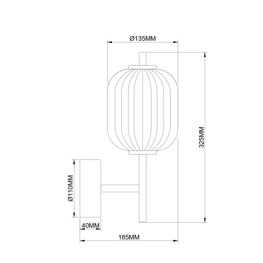 Zuma Line - LED zidna svjetiljka LED/6,5W/230V zlatna