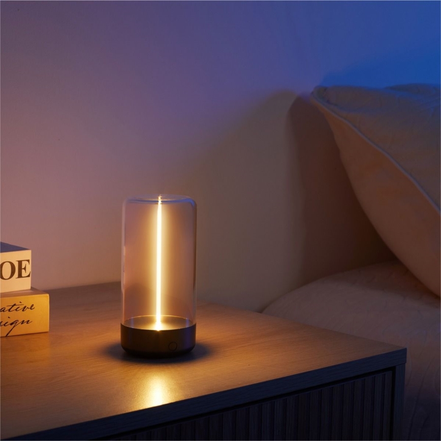 Zuma Line - LED punjiva stolna lampa s prigušivanjem LED/0,5W/230V crna IP54
