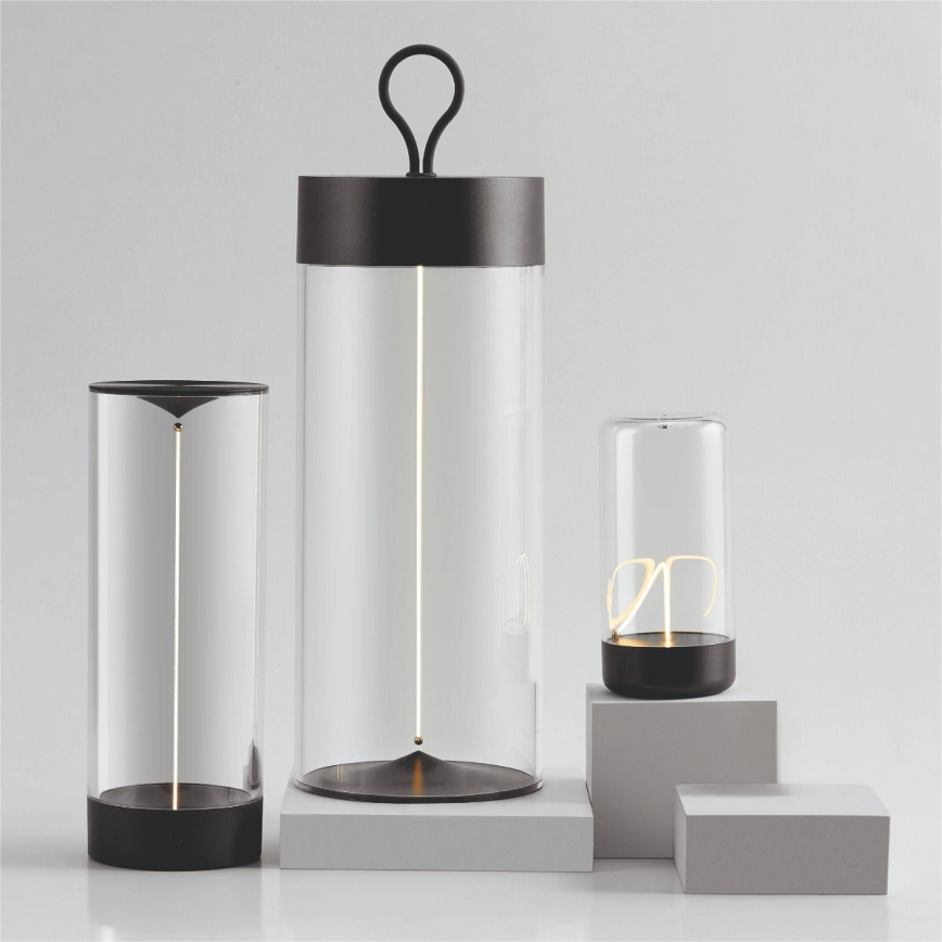 Zuma Line - LED Prigušiva punjiva stolna lampa LED/1,2W/230V siva IP54