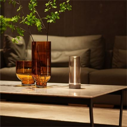 Zuma Line - LED punjiva stolna lampa s prigušivanjem LED/1,2W/230V siva IP54
