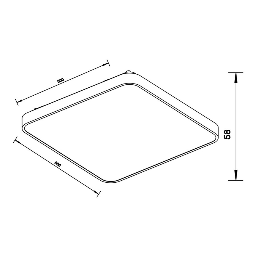 Zuma Line - LED Stropna svjetiljka LED/60W/230V zlatna