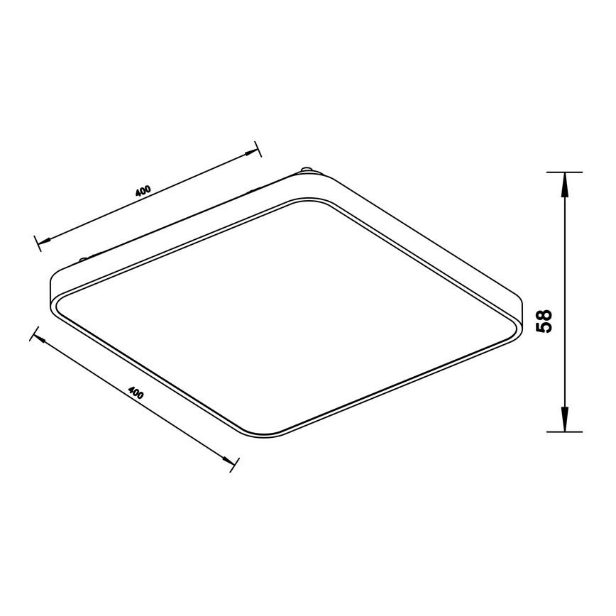 Zuma Line - LED Stropna svjetiljka LED/40W/230V zlatna