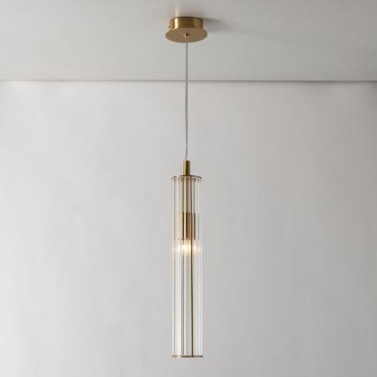 Zuma Line - Viseći luster na sajli 1xE14/7W/230V zlatna