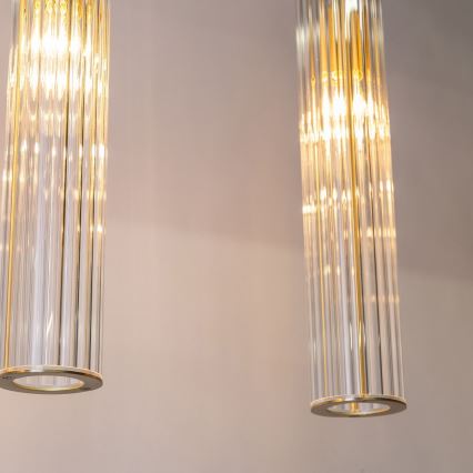 Zuma Line - Viseći luster na sajli 4xE14/7W/230V zlatni