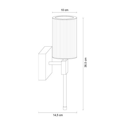 Zuma Line - Zidna lampa 1xE14/7W/230V zlatna