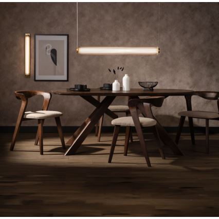 Zuma Line - LED luster na sajli s mogućnošću prigušivanja LED/39W/230V 2700-6500K zlatna + daljinski upravljač